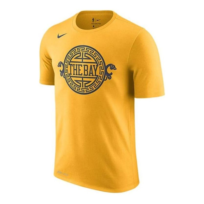 Nike Golden State Warriors City Edition Dry Tee 'Yellow' AA6703-739