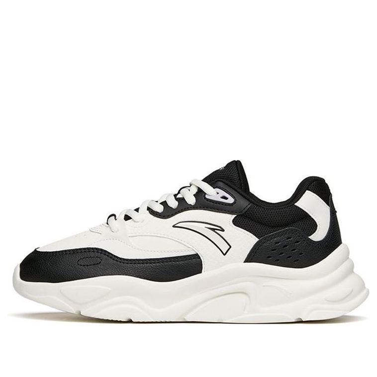(WMNS) ANTA Life Collection Leather 'White Black' 122148860-7