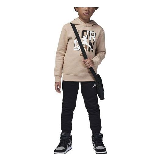 (PS) Air Jordan Sport DNA Fleece Pullover Hoodie Set 'Beige' 85C687-I0Z