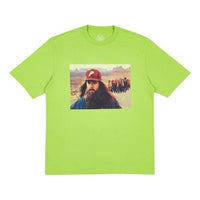 PALACE Character Printing Loose Round Neck Unisex Green P14TS025