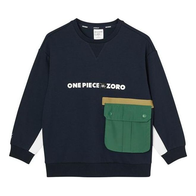 (GS) Skechers x ONE PIECE Crew Sweatshirt 'Multi-Color' L321B064