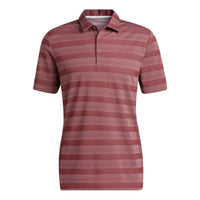 Men's adidas 2 Clr Strp Polo Stripe Logo Printing Short Sleeve Red Polo Shirt HM5328