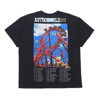 Travis Scott Unisex Cactus Jack Astroworld Printing Round-neck Tee Black TC-50