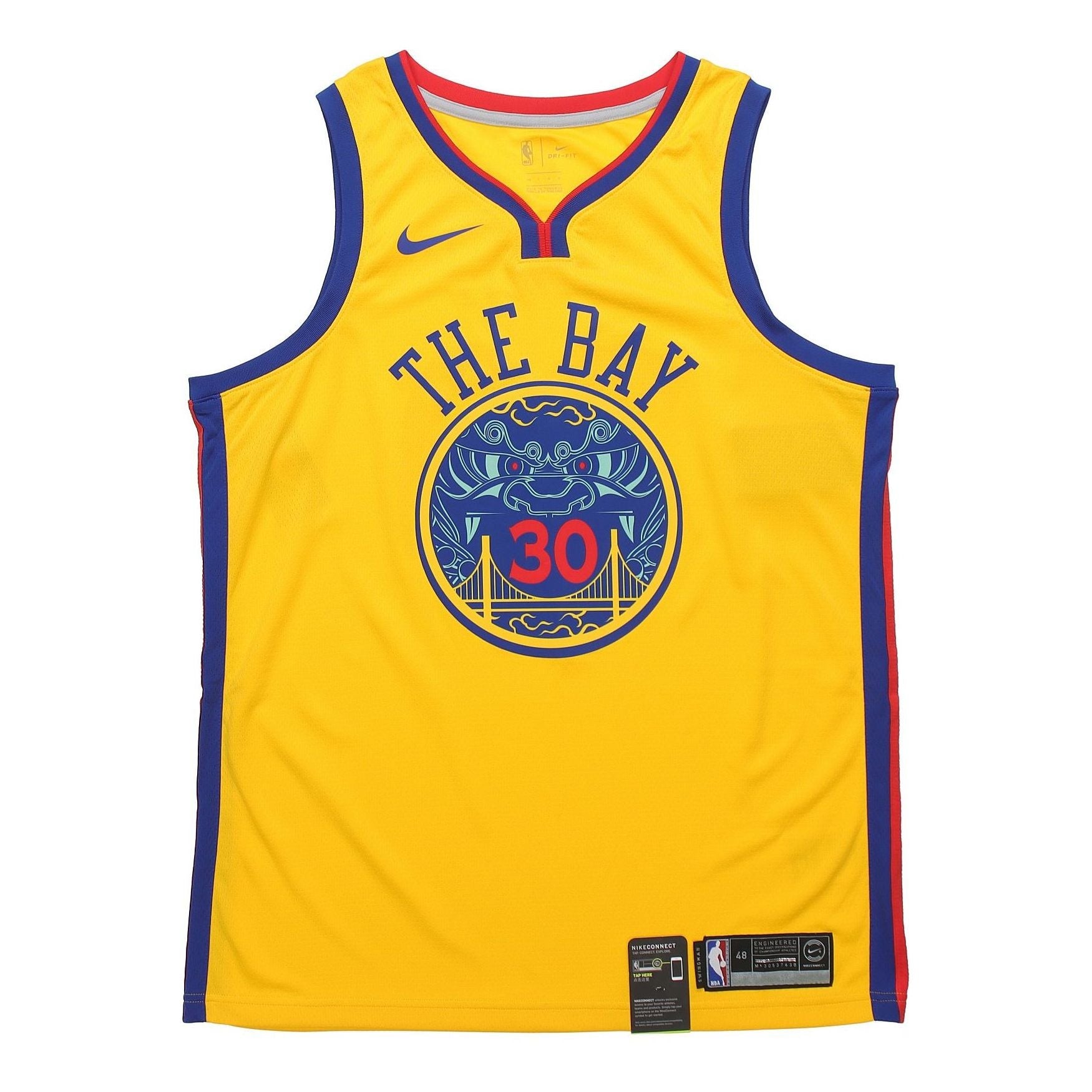 Nike NBA 30 golden state warriors stephen curry Jersey Yellow 912101-728