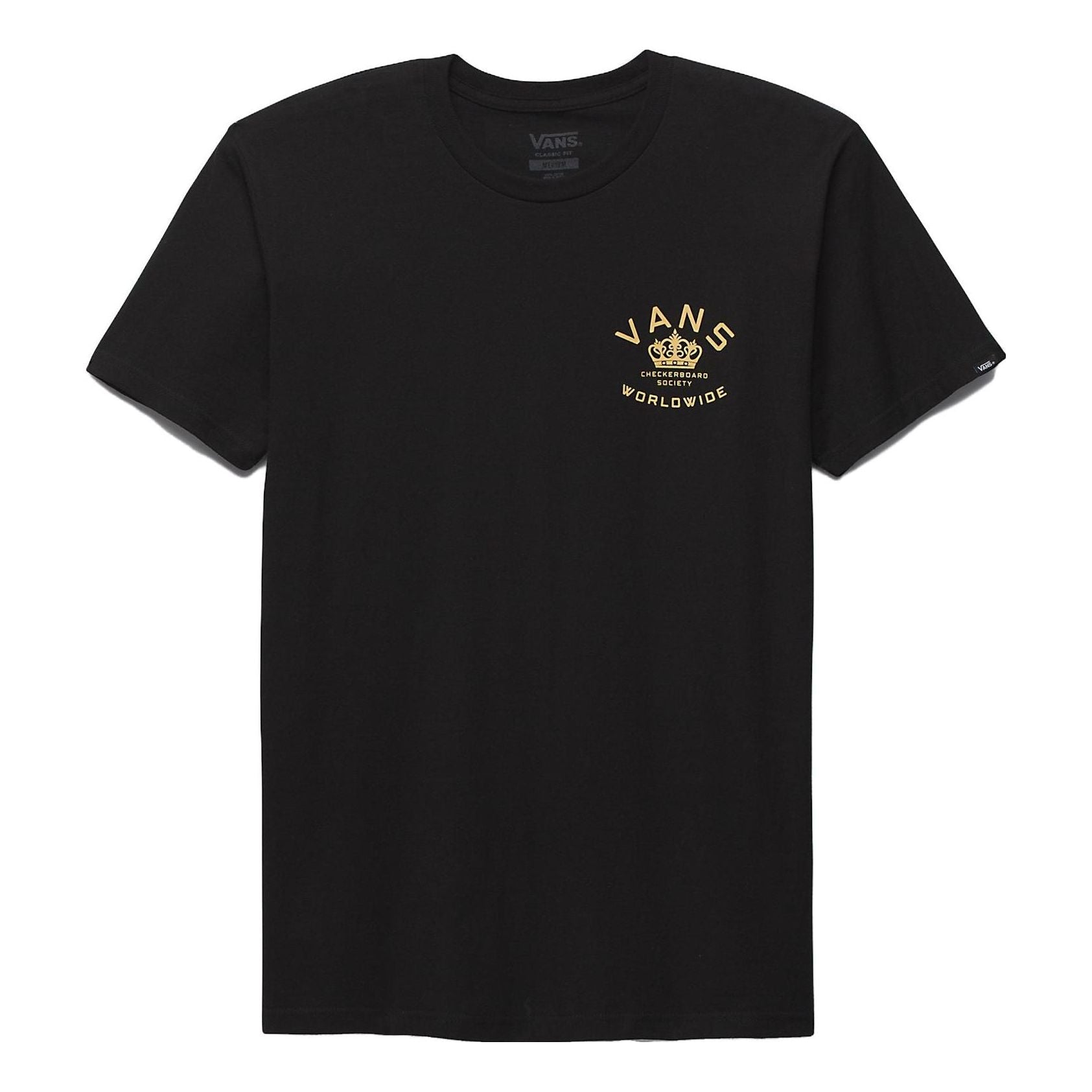 Vans Checkerboard Society T-Shirt 'Black' VN000F40BLK