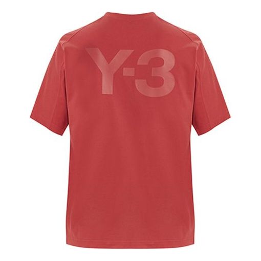 Y-3 Casual Cozy Round Neck Short Sleeve Orange Red T-Shirt FJ0367