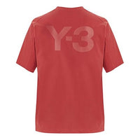Y-3 Casual Cozy Round Neck Short Sleeve Orange Red T-Shirt FJ0367