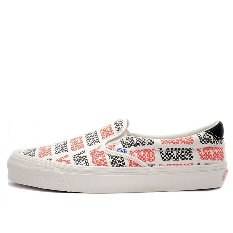 Vans OG Slip-On 59 LX LOGO 'White Black Red' VN0A4BVDVZC1