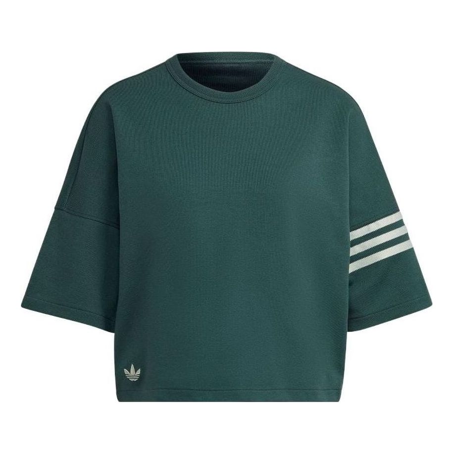 (WMNS) adidas Adicolor Neuclassics T-Shirt Asia Sizing 'Green' HS6774