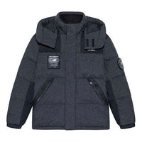 New Balance Hooded Warm Jacket Asia Sizing 'Grey Black' NPA43141-BK