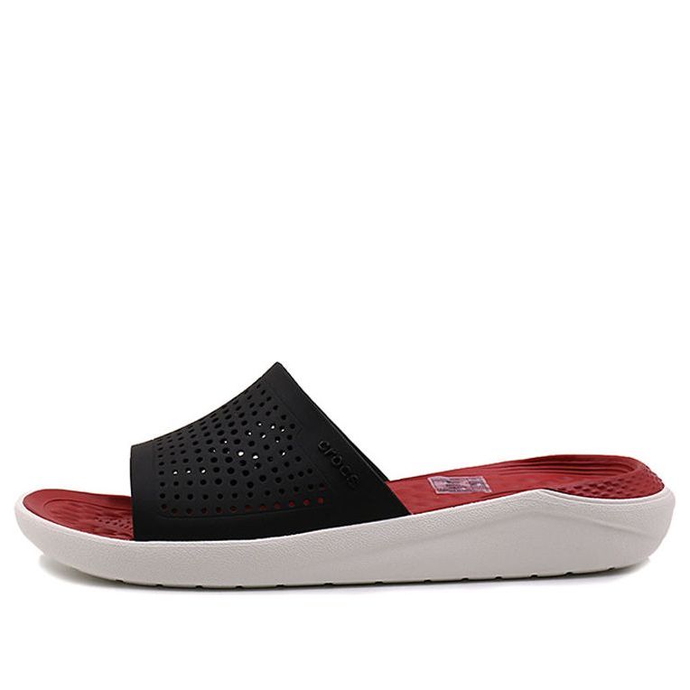 Crocs LiteRide Slides 'Red Black White' 205183-066