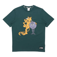 PUMA x The Hundreds Tee Printing Round Neck Short Sleeve Green 596750-38