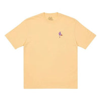 PALACE Handbag Tote Bag Embroidered Round Neck Short Sleeve T-Shirt Yellow P20TS022