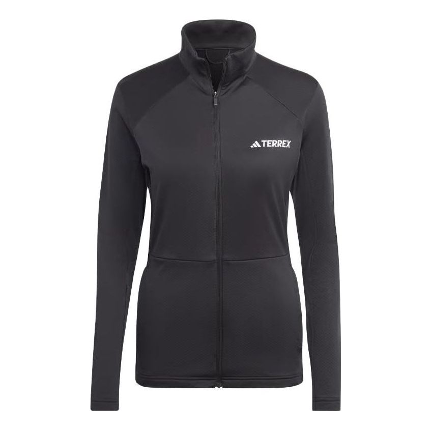(WMNS) adidas Terrex Multi Full-Zip Fleece Jacket 'Black' HN5465