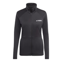 (WMNS) adidas Terrex Multi Full-Zip Fleece Jacket 'Black' HN5465