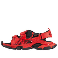 Balenciaga Track Rubber Black Red Sandals 'Red Black' 617542W2FH16010