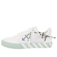 Off-White Low Vulcanized Canvas Sneaker 'White Green' OMIA085F21LEA0050155