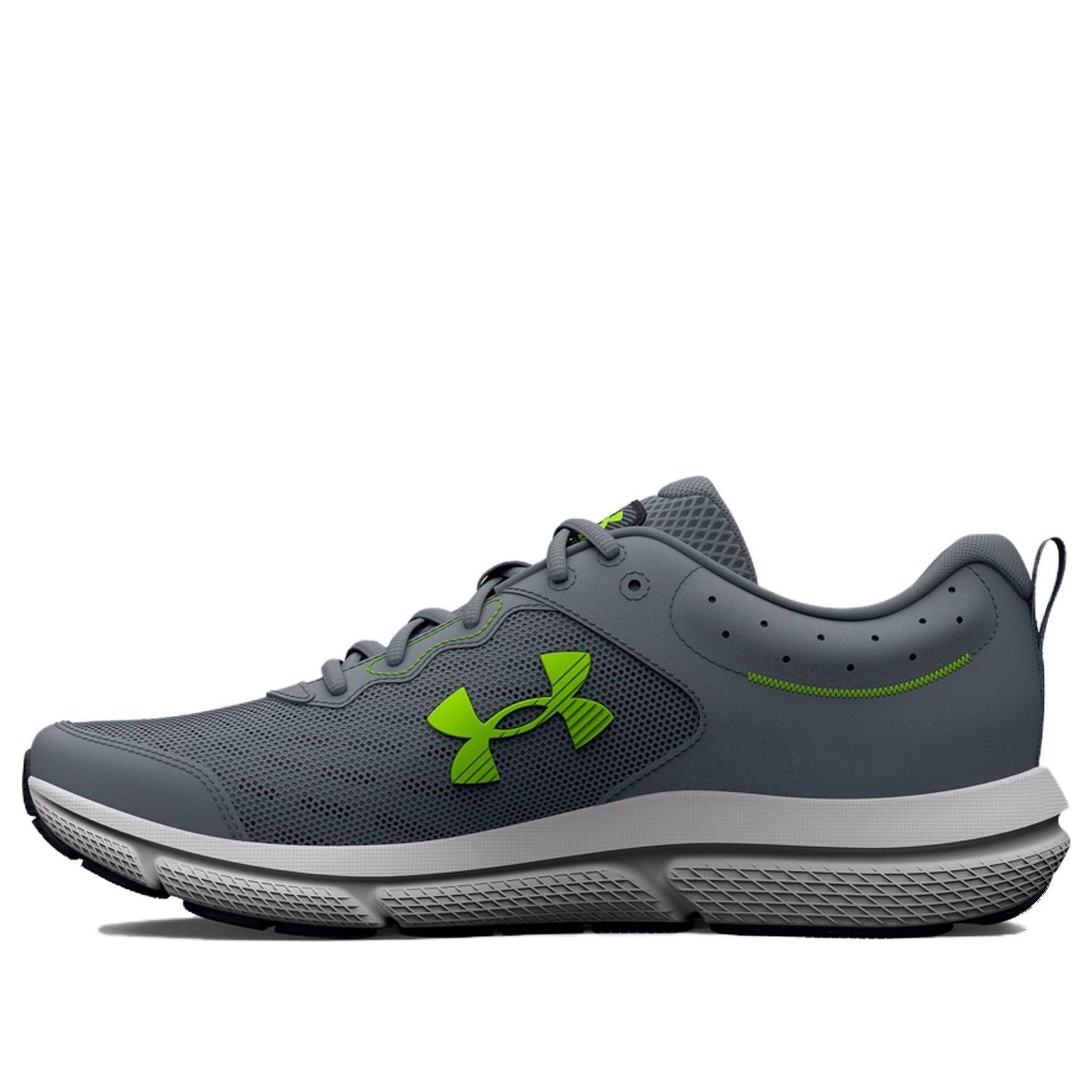 Under Armour Charged Assert 10 4E Wide 'Gravel Lime Surge' 3026176-101