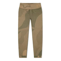 (WMNS) adidas x WOOD WOOD Series Sports Leggings Gray Green FL2845