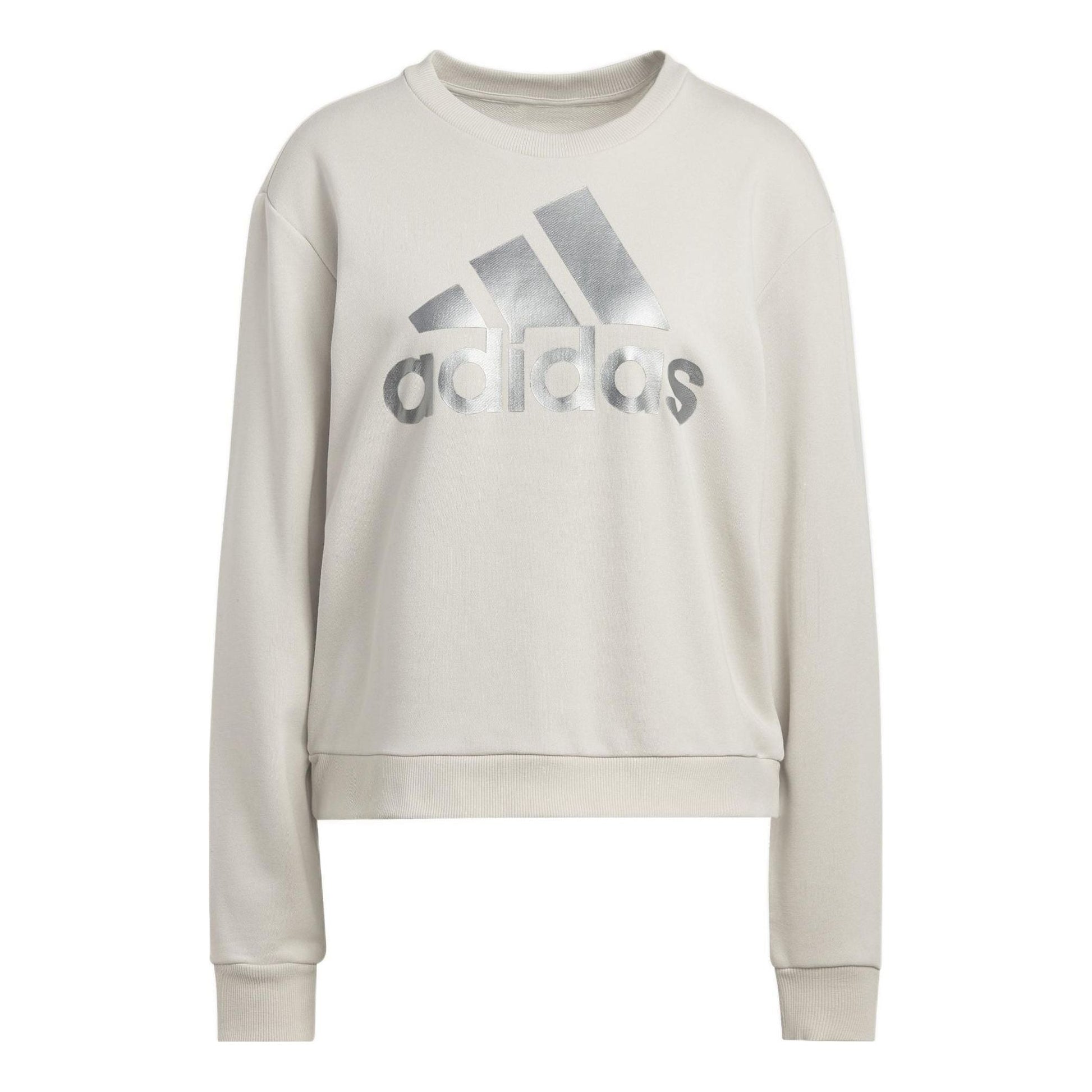 (WMNS) adidas Essentials Logo Loose Sweatshirt 'Beige' HL2071