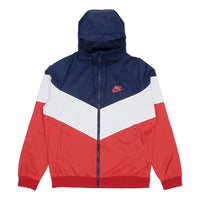 Nike Sportswear Windrunner Casual hooded track Jacket Navy Blue Dark  DC4113-441