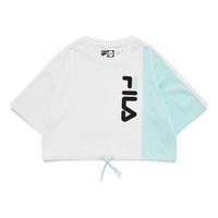 FILA FUSION Loose Sports Contrasting Colors Lacing Short Sleeve White T11W133106F-WT