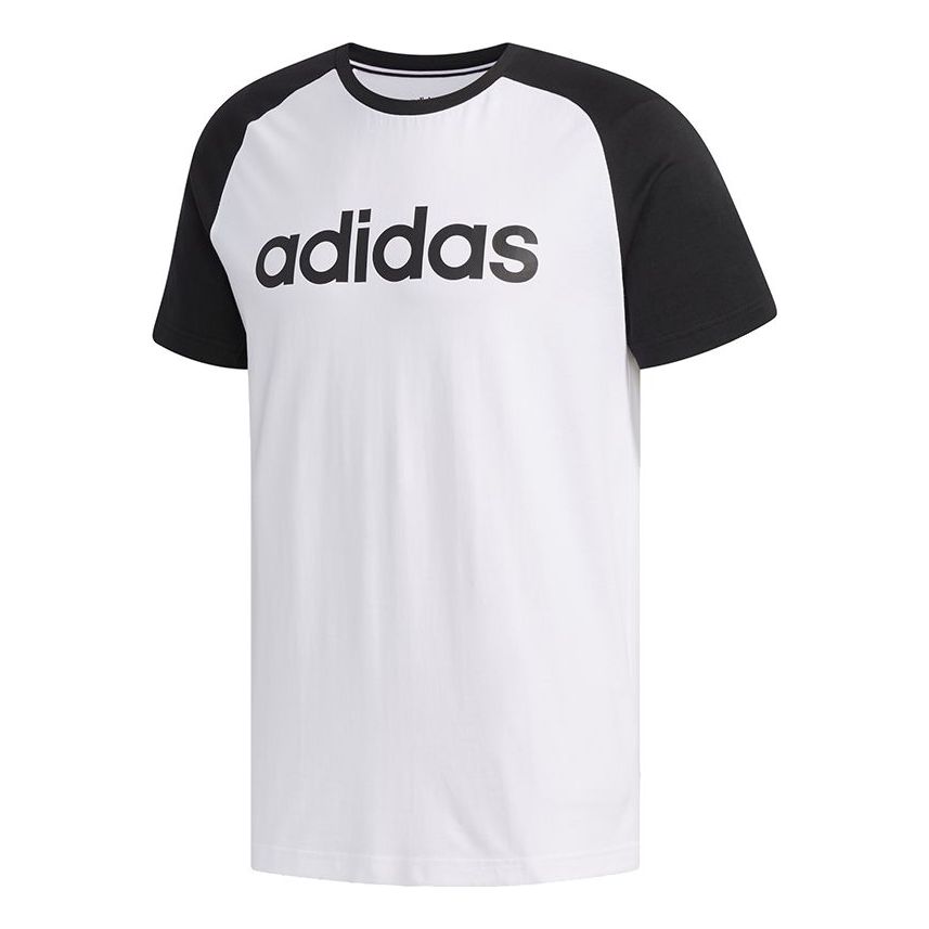 adidas neo Colorblock Round Neck Short Sleeve White EI4728