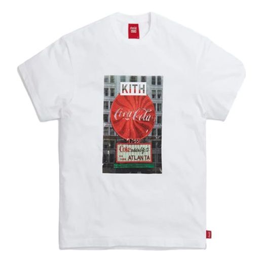 KITH x Coca Cola Crossover Atlanta Vintage Round Neck Short Sleeve Unisex White KH3855-101