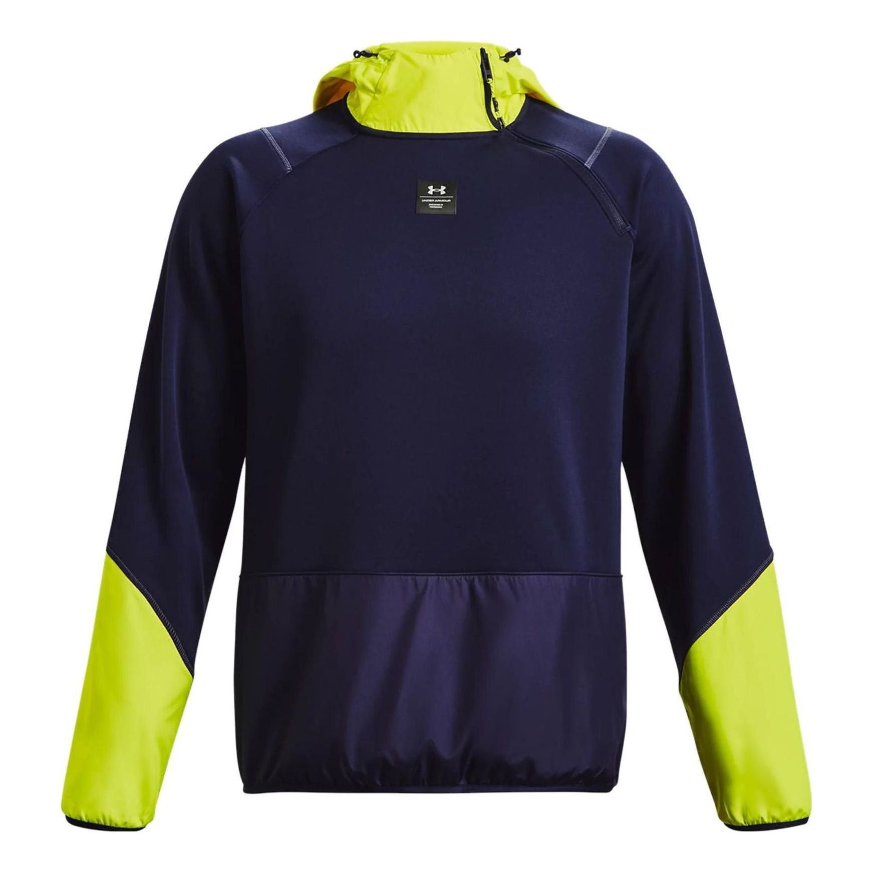 Under Armour Rush Fleece Hoodie 'Navy Lime' 1373809-410
