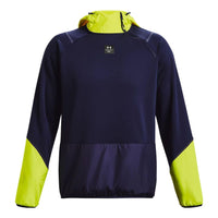 Under Armour Rush Fleece Hoodie 'Navy Lime' 1373809-410