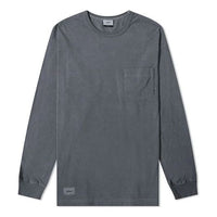 WTAPS Long Sleeve Blank 03 Round collar Long-sleeve Tee Unisex Grey/Black 192ATDT-CSM05-BK