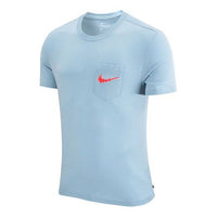 Nike Skateboard Sports Quick Dry Short Sleeve Light Blue DB5265-440