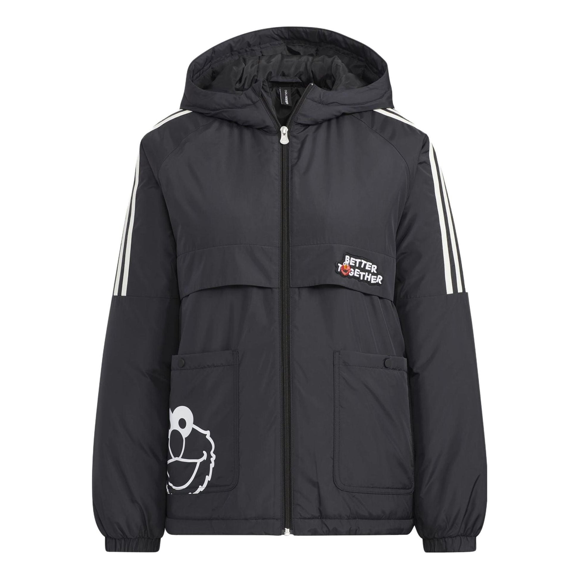 (WMNS) adidas X Sesame Street Jacket 'Black' HM7478