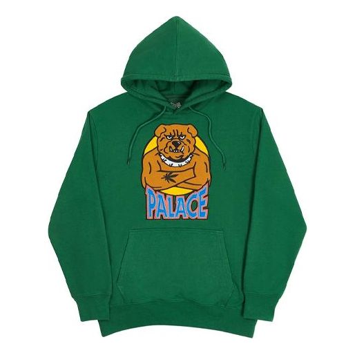 PALACE Bulldog Hood Printing Unisex Green P19HD056