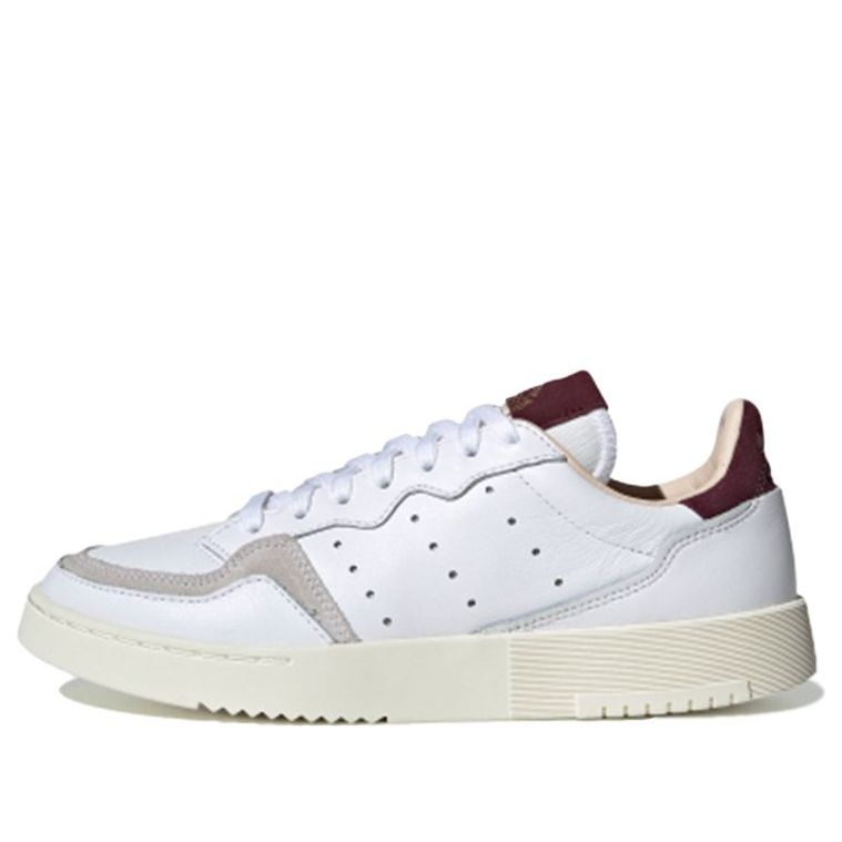 (WMNS) adidas Supercourt 'White Burgundy' EF9225