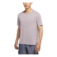 Nike Dri-fit Rise 365 Casual Sports Breathable Round Neck Short Sleeve Purple Light purple CZ9185-236