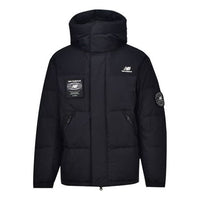 New Balance Warm Hooded Down Jacket Asia Sizing 'Black White' NPA43131-BK