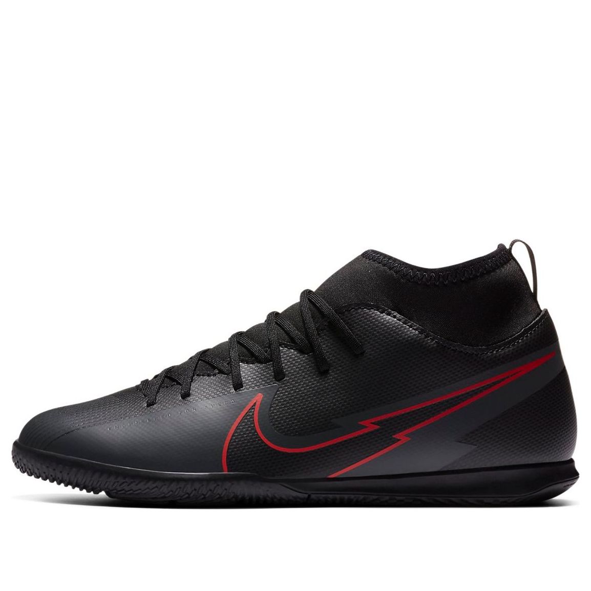 (GS) Nike Jr. Mercurial Superfly 7 Club IC Indoor Court 'Black Red' AT8153-060