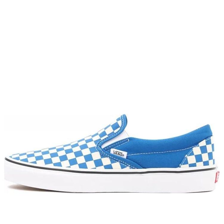 Vans Checkerboard Classic Slip-on Shoes Blue/White VN0A5AO862C