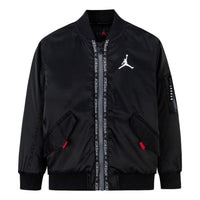 (GS) Air Jordan Poly Padded Bomber Jacket 'Black' JD2242015PS-001