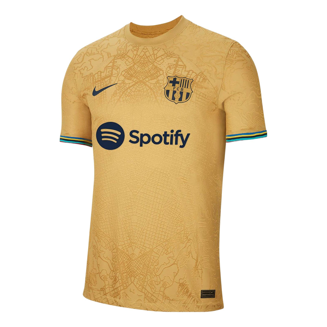 Nike FC Barcelona 22/23 Dri-Fit ADV Match Away Jersey 'Gold' DJ7642-715
