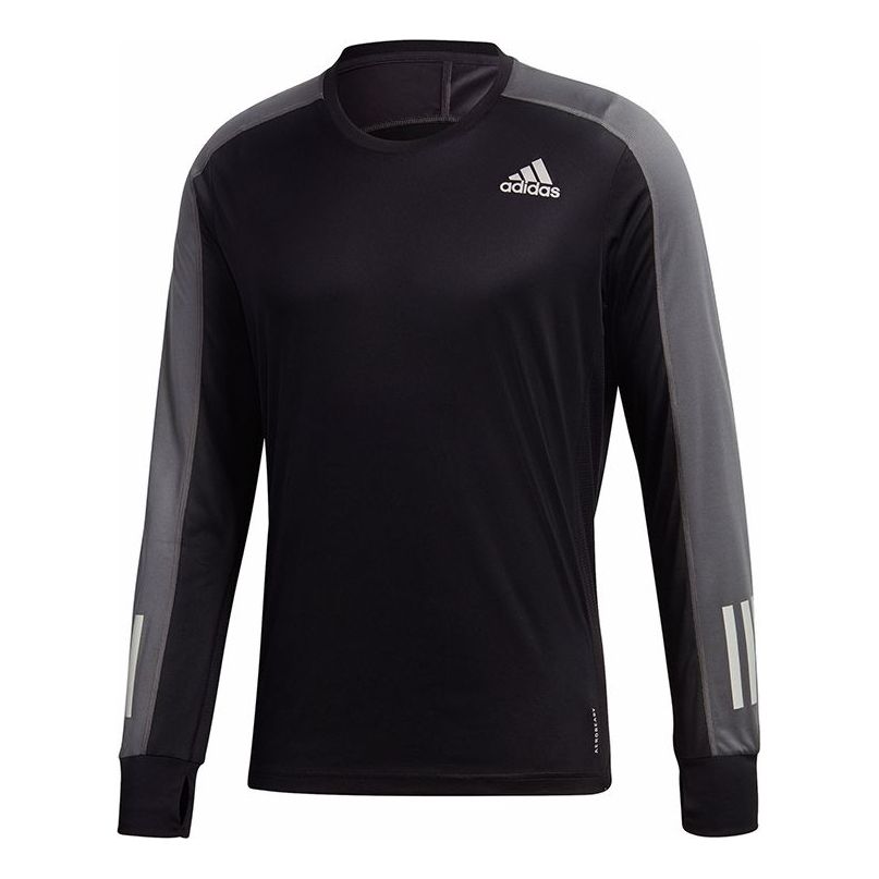 adidas OTR LS M Running Sports Training Long Sleeves Black FS9812