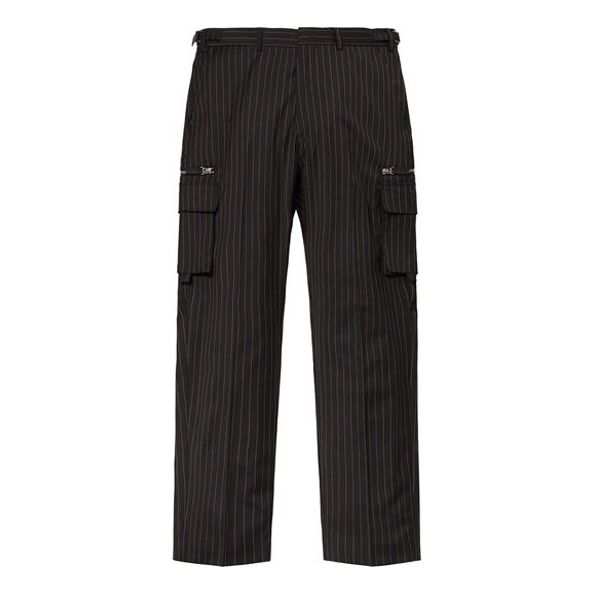 Supreme SS19 x Jean Paul Gaultier Pinstripe Cargo Suit Pant Black SUP-SS19-781