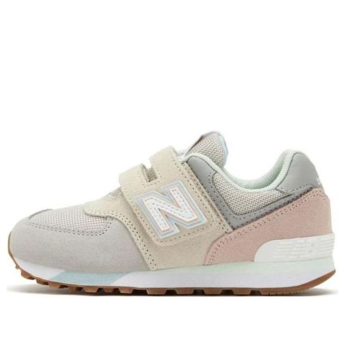 (PS) New Balance 574 Shoes 'Beige Grey Pink White' PV574PG1