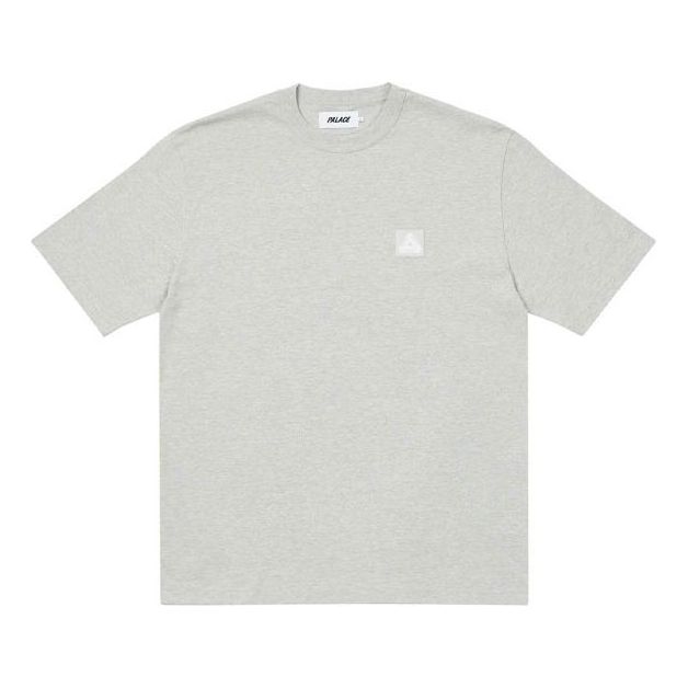 PALACE Minimalistic Triangle Logo Round Neck Short Sleeve Gray T-Shirt P20TS211