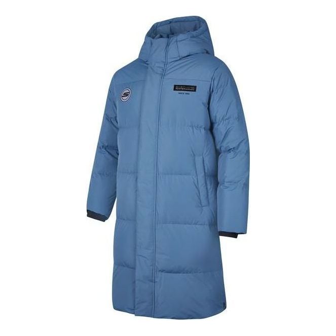 Skechers Logo Printed Long Down jacket 'Teal' P423M125-0378