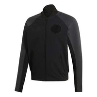 adidas Ny M Vrct logo Colorblock raglan sleeve Athleisure Casual Sports Training Jacket Black DZ6224