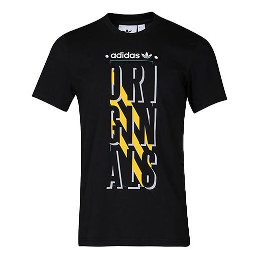 adidas originals Alphabet logo Short Sleeve Black CD6836