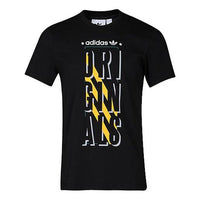 adidas originals Alphabet logo Short Sleeve Black CD6836