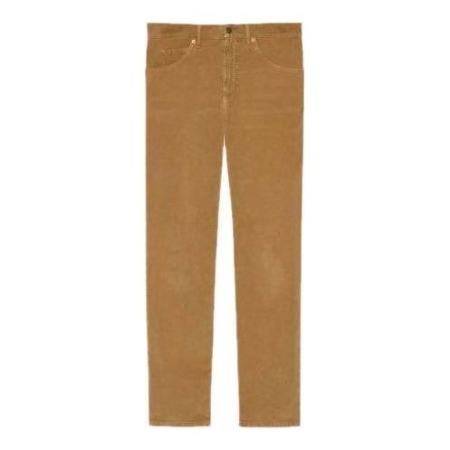Gucci Washed Velvet Corduroy Trousers 'Camel' 623953-XDBEF-2602